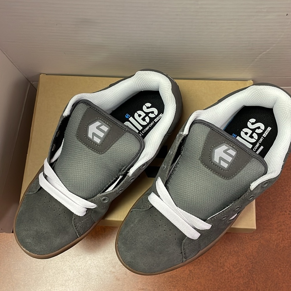 Calicut Etnies Men's Gray/white/gum Sneakers - Picture 3 of 6